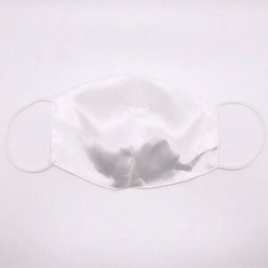 Pearl White Silk Face Mask